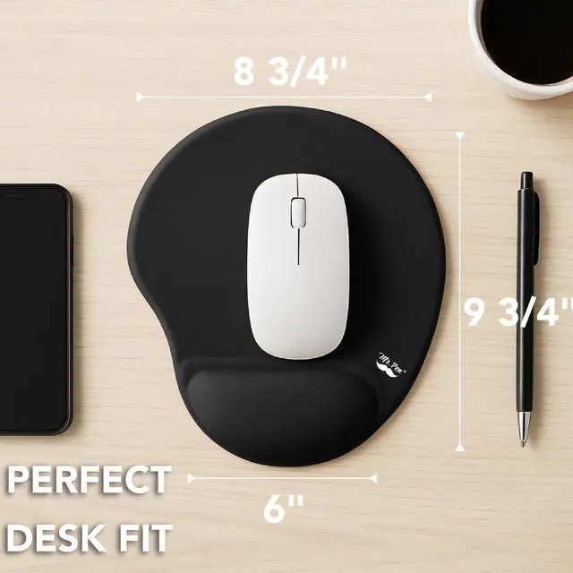 Alt view image 3 of 7 - Mouse Pad with Wrist Support, Ergonomic Pad, Gel Gaming Support