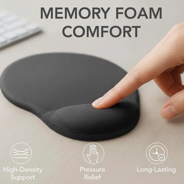 Alt view image 4 of 7 - Mouse Pad with Wrist Support, Ergonomic Pad, Gel Gaming Support