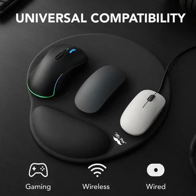 Alt view image 5 of 7 - Mouse Pad with Wrist Support, Ergonomic Pad, Gel Gaming Support