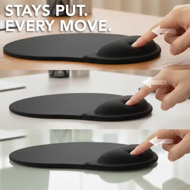 Alt view image 6 of 7 - Mouse Pad with Wrist Support, Ergonomic Pad, Gel Gaming Support