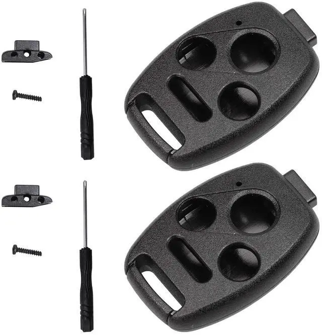Main image of 2 PCS Key Fob Case, Keyless Entry Remote Key Shell Case, Key Fob for Accord Civic EX Pilot CR-V, Car Accessories