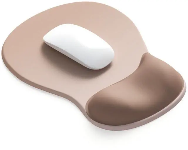 Main image of ErgoComfort Gel Wrist Rest Mouse Pad-Ergonomic Office Mousepad with Wrist Support-Non-Slip, Design Desk Accessories Mat for Home&Game Decor (06Mocha Sand)