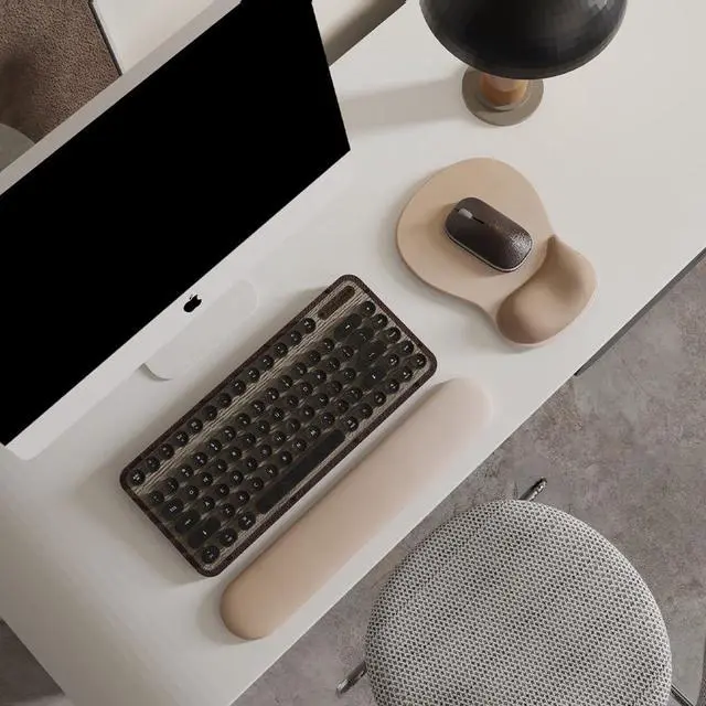 Alt view image 2 of 7 - ErgoComfort Gel Wrist Rest Mouse Pad-Ergonomic Office Mousepad with Wrist Support-Non-Slip, Design Desk Accessories Mat for Home&Game Decor (06Mocha Sand)