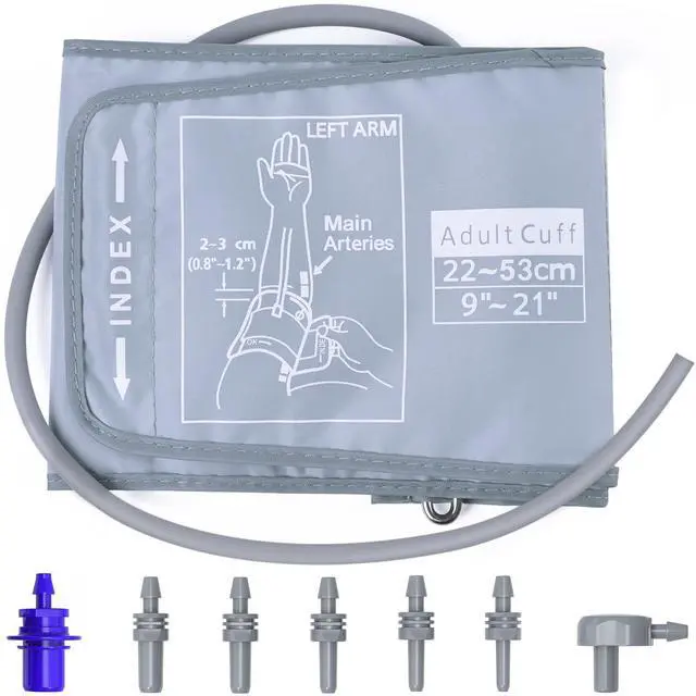 Main image of Extra Large Blood Pressure Cuff : Universal 9-21" XL Blood Pressure Cuff for Big Arm, Widely Applicable to Automatic Upper Arm Blood Pressure Monitor, Adjustable, Soft, Comfortable