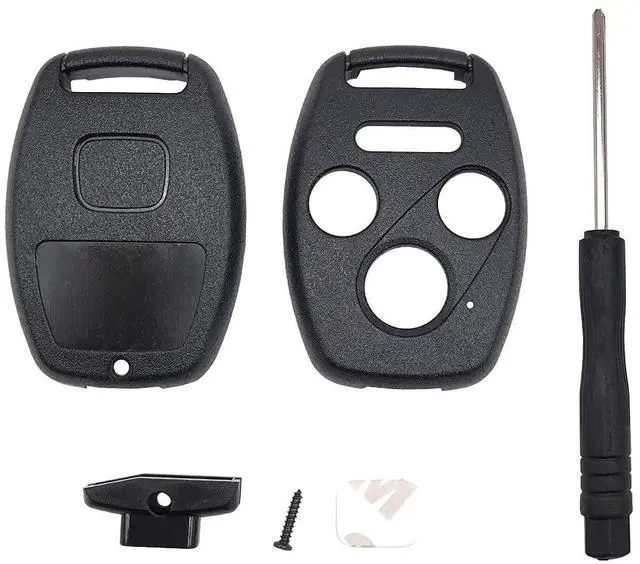 Main image of 3+1 Buttons Replacement Key Fob Cover Case fit for Honda 2003-2012 Accord 2006-2013 Civic EX 2009-2015 Pilot 2005-2006 CR-V Ridgeline Odyssey Keyless Entry Key Fob Shell