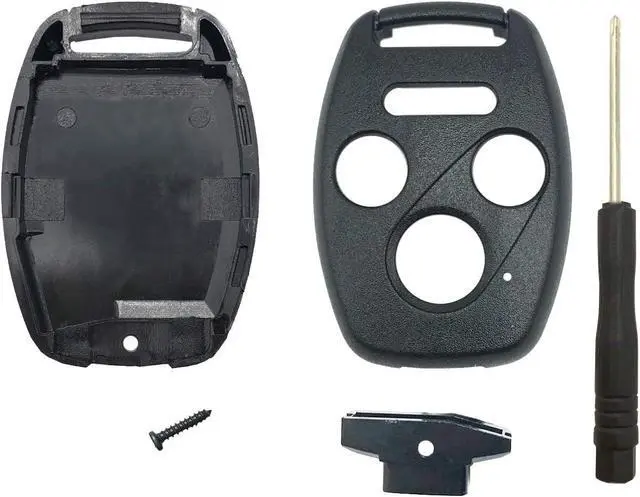 Alt view image 3 of 7 - 3+1 Buttons Replacement Key Fob Cover Case fit for Honda 2003-2012 Accord 2006-2013 Civic EX 2009-2015 Pilot 2005-2006 CR-V Ridgeline Odyssey Keyless Entry Key Fob Shell