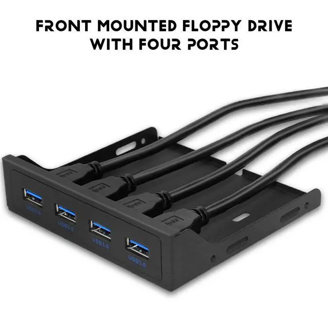 Alt view image 5 of 7 - USB Front Panel Hub 3.5 Inch Floppy Bay USB 3.0 Front Panel 3.5 Inch Floppy Front Panel