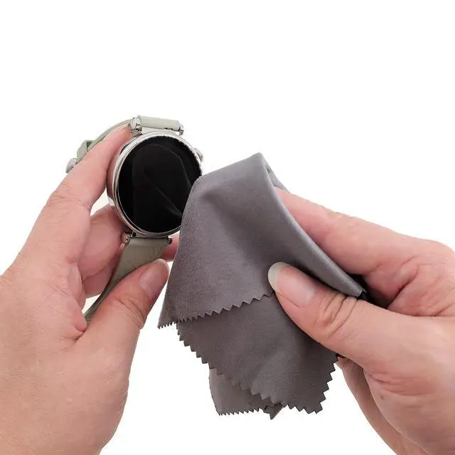 Alt view image 4 of 6 - Microfiber Glasses Cleaning Cloth - 12 Pack (6 Black + 6 Blue), 7x6 Inches, Individually Wrapped, Reusable, Lint-Free Bulk Wipes Cloths for Eyeglass, Phone Screen, Cameras Lens & Electronics