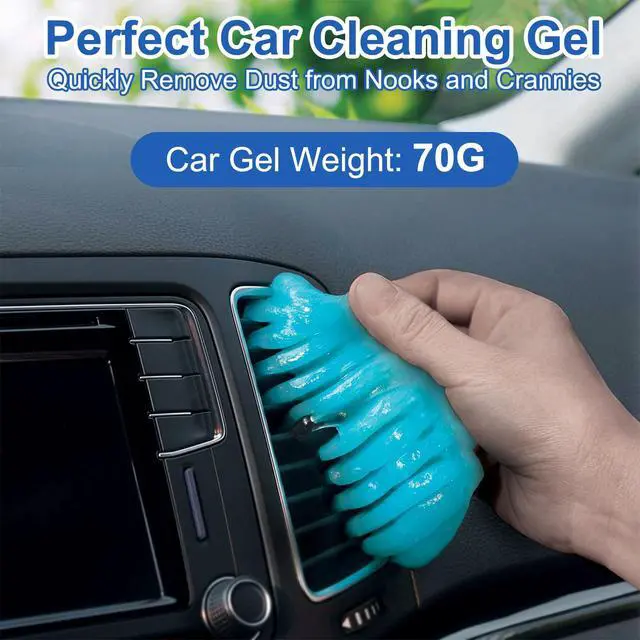 Alt view image 3 of 7 - Car Interior Duster Detailing Brush Set Cleaning Gel Kit, Soft Microfiber Towels Dash Vent Dusting Car Slime Putty Detailing Brushes Accessories Tools for Car Decoration Auto Truck SUV RV