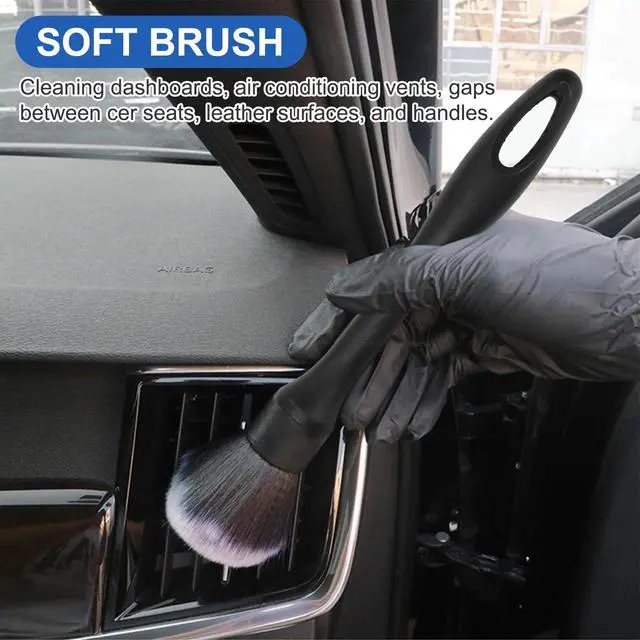 Alt view image 4 of 7 - Car Interior Duster Detailing Brush Set Cleaning Gel Kit, Soft Microfiber Towels Dash Vent Dusting Car Slime Putty Detailing Brushes Accessories Tools for Car Decoration Auto Truck SUV RV