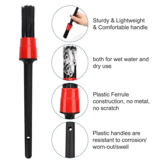 Alt view image 6 of 7 - Car Interior Duster Detailing Brush Set Cleaning Gel Kit, Soft Microfiber Towels Dash Vent Dusting Car Slime Putty Detailing Brushes Accessories Tools for Car Decoration Auto Truck SUV RV