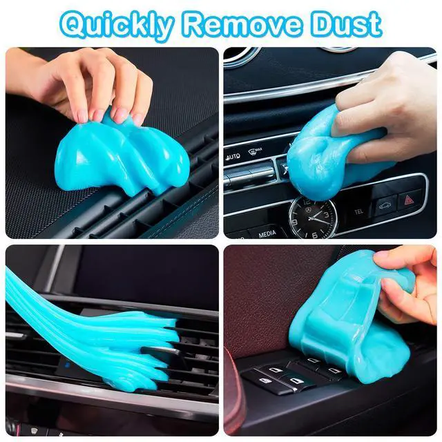 Alt view image 3 of 7 - Car Cleaning Gel Car Clean Putty, Universal Car Interior Cleaner Slime, Perfect Cleaning Kit Supplies, Auto Detailing Tools Car Accessories, Dust Remover Gifts for Men Women