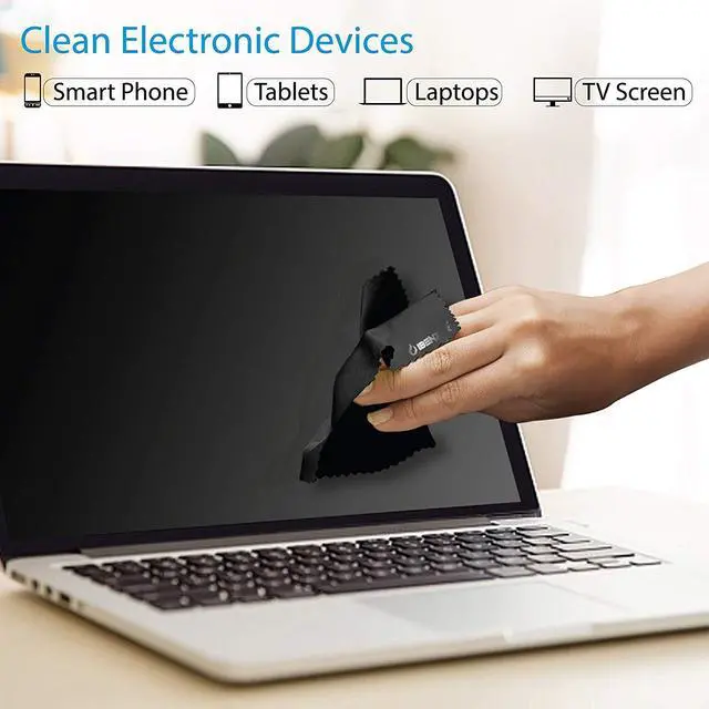 Alt view image 3 of 6 - Microfiber Cleaning Cloths for Electronics Micro Fiber Camera Lens Cleaning Cloth, Glasses, Screens, Eyeglasses, iPad, iPhone, Cell Phone, LCD TV Screens and More, MF01S-3P-A