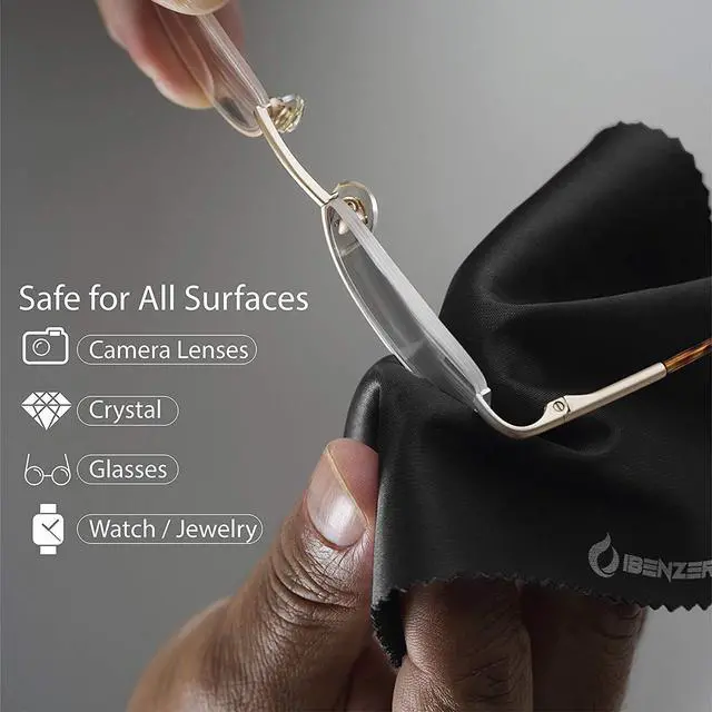 Alt view image 4 of 6 - Microfiber Cleaning Cloths for Electronics Micro Fiber Camera Lens Cleaning Cloth, Glasses, Screens, Eyeglasses, iPad, iPhone, Cell Phone, LCD TV Screens and More, MF01S-3P-A
