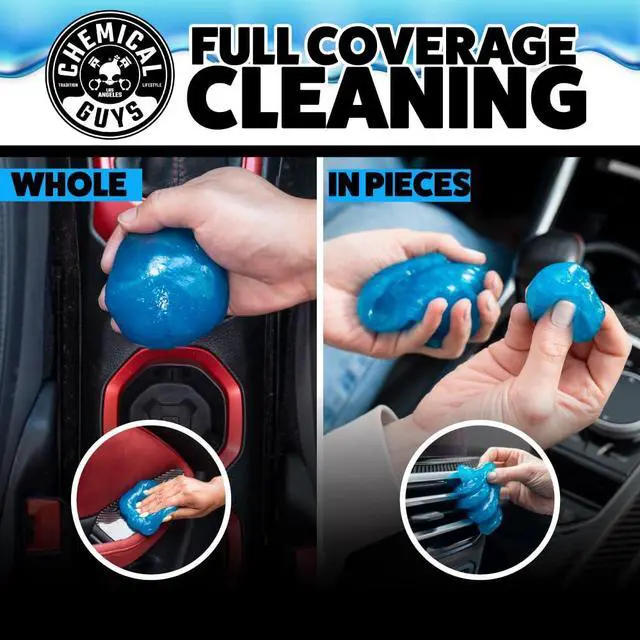 Alt view image 5 of 7 - Sticky Icky Car Cleaning Gel, Green Apple, Interior Car Cleaner, Reusable Automotive Crevice & Interior Dust Cleaner for Air Vents, Consoles, Cup Holders & Keyboards, 4 Pack (100g Each)