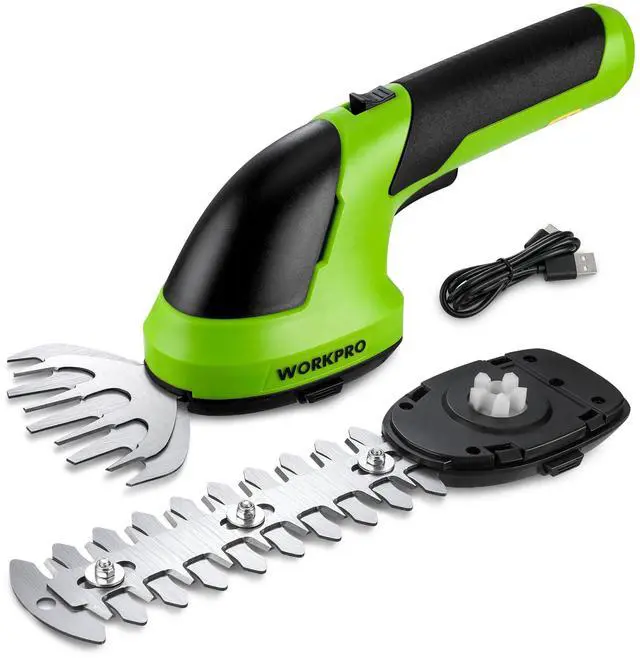 Main image of Cordless Grass Shear & Shrubbery Trimmer - 2 in 1 Handheld 7.2V Electric Grass Trimmer Hedge Shears/Grass Cutter Rechargeable Lithium-Ion Battery and Type-C Cable Included