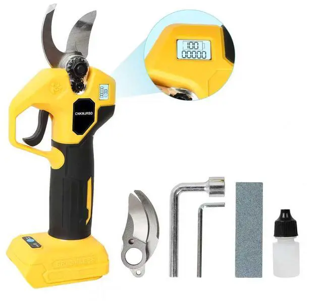 Main image of Pruning Shears Compatible with Dewalt 20V Battery, Brushless Cordless Pruning Shears with LCD Display and SK5 Blades, 0.8-1.2 Inches Cutting Diameter, for Branch Trimming (Battery Not Included)
