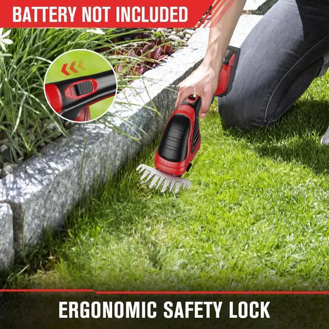 Alt view image 6 of 6 - Cordless Hedge Trimmer Compatible with Milwaukee M18 Battery (Battery not Included), Electric Hedge Trimmer Cordless Grass Trimmers, Bush Trimmers Grass Shears Handheld for Yard,Garden