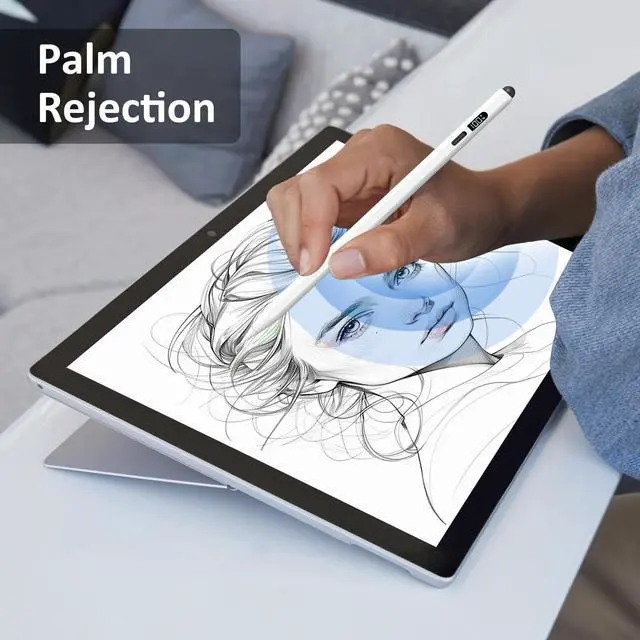 Alt view image 7 of 7 - iPad Apple Pencil 2025-2018, LED Power Display Dual-Tip Stylus Pen with 3X Fast Charge, Compatible for iPad A16 11/10/9/8/7/6, Pro 11"/12.9"/13''/M4, Air M3/M2/5/4/3, Mini 7/6/5