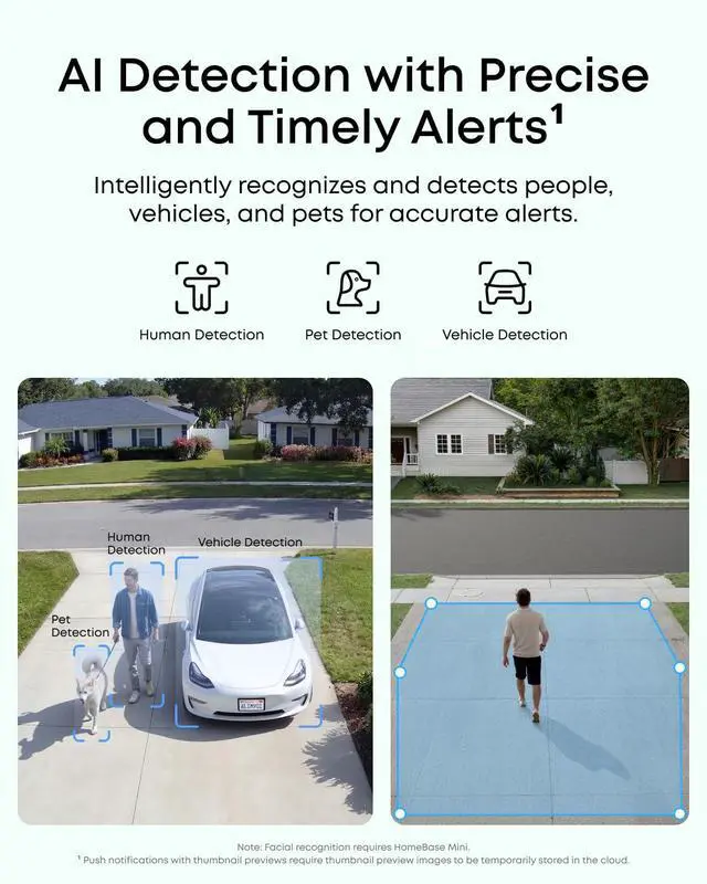 Alt view image 3 of 4 - eufyCam C35 with Solar Panel, Wireless Security Camera, Outdoor and Indoor, Magnetic Mount, Color Night Vision, Local Storage, No Monthly Fee, IP67, White