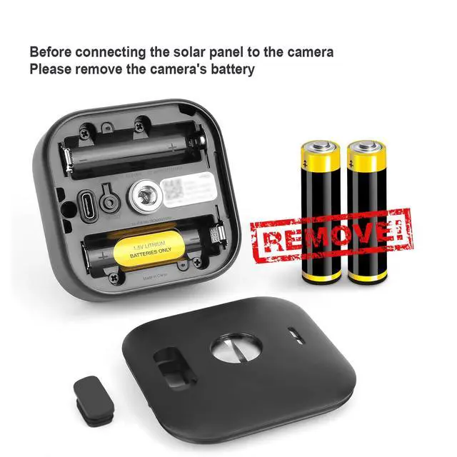 Alt view image 2 of 7 - Solar Panel for Blink Camera Outdoor, Solar Panel 4W Compatible with Blink Outdoor 4 (4th Gen) Camera, Solar Charger for Camera with 13.12Ft Outdoor Power Cable, 360° Adjustable Mount, 3 Pack