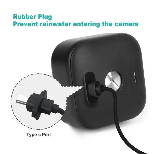 Alt view image 4 of 7 - Solar Panel for Blink Camera Outdoor, Solar Panel 4W Compatible with Blink Outdoor 4 (4th Gen) Camera, Solar Charger for Camera with 13.12Ft Outdoor Power Cable, 360° Adjustable Mount, 3 Pack