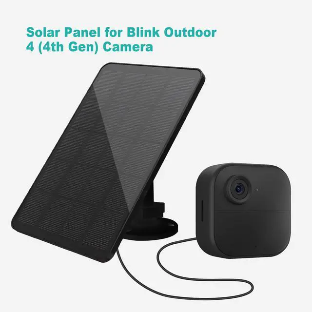 Alt view image 6 of 7 - Solar Panel for Blink Camera Outdoor, Solar Panel 4W Compatible with Blink Outdoor 4 (4th Gen) Camera, Solar Charger for Camera with 13.12Ft Outdoor Power Cable, 360° Adjustable Mount, 3 Pack