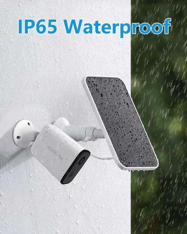 Alt view image 4 of 7 - Solar Panel Charger Compatible with Eufycam 3/3C/2C/2C Pro/E40/E20/2/2 Pro/E/L20/L40/Solo/SoloCam Spotlight, 5W Solar Panel for Eufy Camera, Micro USB & USB-C Port, 9.8ft Cable, P65 Waterproof, 2 Pack