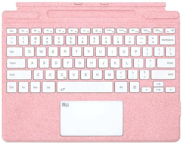 Main image of Surface Pro Type Cover,Ultra-Slim Portable Bluetooth Wireless Keyboard with Touchpad,7 Color Backlit,Compatible with Surface Pro-8/9/X Only (Pink)