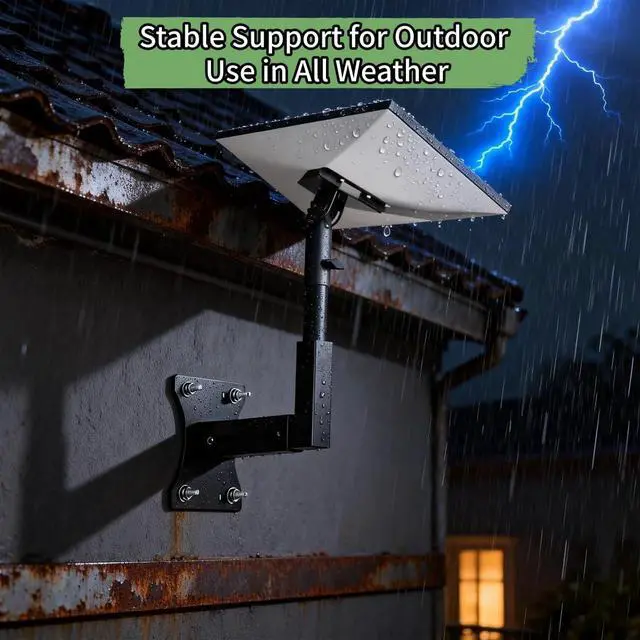 Alt view image 4 of 7 - Adjustable Wall Mount Compatible with Starlink Gen 3, Telescoping Support Arm, Rustproof & Weatherproof, Easy Installation for Wood & Concrete Walls