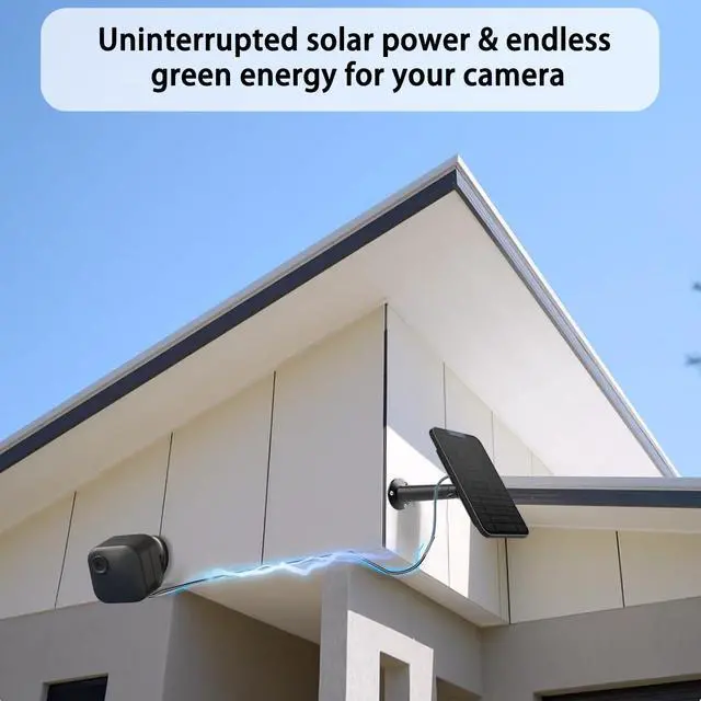 Alt view image 6 of 7 - 4W Solar Panel Charging Compatible with Blink 3rd Gen/XT/XT2/4th Gen Camera,with 13.1ft Waterproof Charging Cable, IP65 Weatherproof,Includes Secure Wall Mount(3-Pack)