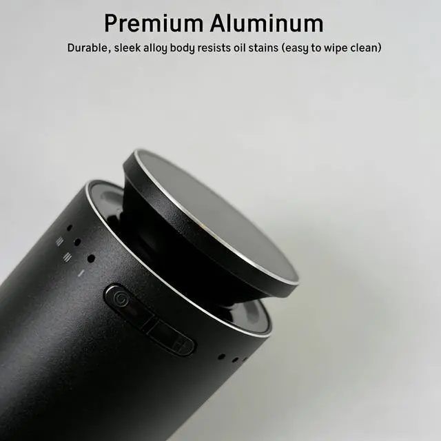 Alt view image 6 of 7 - Waterless Essential Oil Diffuser, Battery Operated Nebulizer (0.5 Fl.Oz./15mL Capacity), 3 Countdown Timers & 3 Mist Levels, Mini Scent Air Machine for Home Car Office,Black