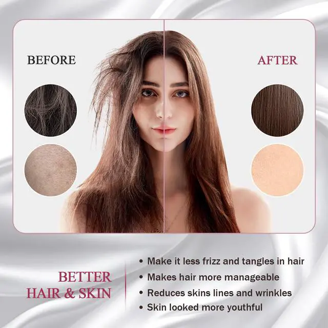 Alt view image 4 of 7 - 100% Silk Pillow Cases Standard Size Mulberry Silk Pillowcase for Hair and Skin 22 Momme Highest Grade 6A Silk Cooling Soft Smooth with Zipper 20 x 26 Inches 1PC, Grey