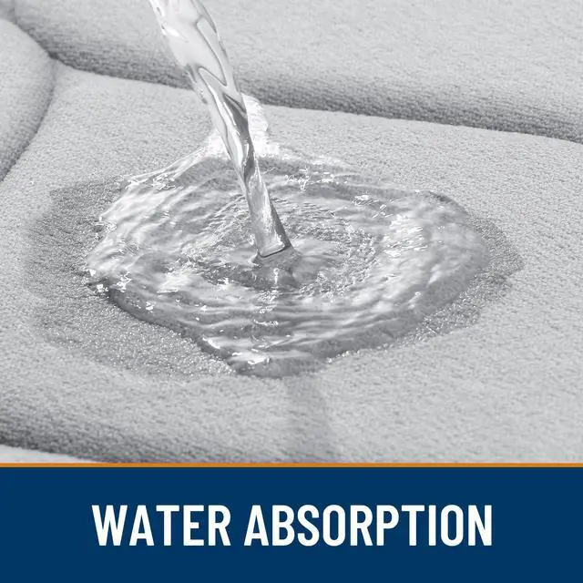 Alt view image 4 of 7 - Memory Foam Bath Mat 30''x20'', Ultra Soft Non-Slip Bathroom Rug, Plush Water Absorbent Quick Dry and Machine Washable Floor Mat for Shower, Tub & Home Decor, Light Grey