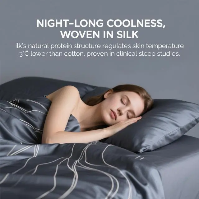 Alt view image 5 of 7 - 100% Silk Pillow Cases with Zipper, 21 Momme Mulberry Silk Pillowcase for Hair Skin Health, Soft Smooth Breathable Cooling Pillow Cover for Beauty Sleep(Standard 20"x26", Space Grey), 1PCS