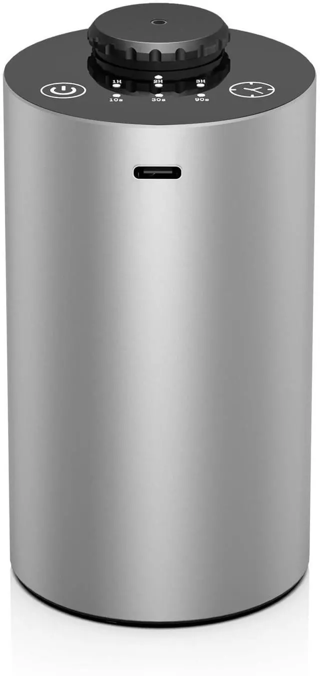 Main image of Waterless Essential Oil Diffuser, Battery Powered Mini Scent Air Machine, Aromatherapy Mist Diffuser for Home Room Car Office (E10-silver)