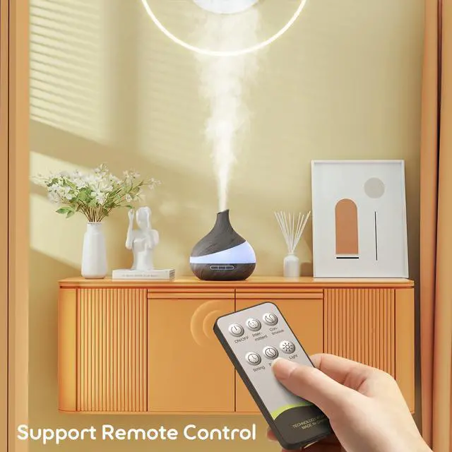 Alt view image 7 of 7 - 500ML Essential Oil Diffuser: Aroma Diffuser with Remote Control for Hotel Spa Yoga Room - Humidifiers for Bedroom with 14 Colors LED Night Light for Kids/Women Home Relaxation