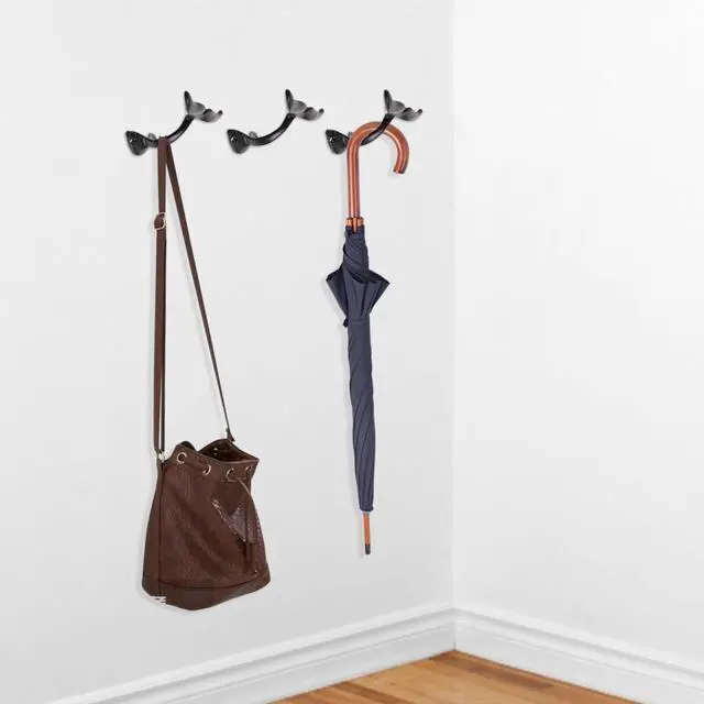 Alt view image 2 of 7 - Whale Tail Cast Iron Wall Hook Decorative Vintage Coat Hooks Mermaid Tail Decorative Wall Mounted Hanger for Hanging Coats, Purses, Towels, Hats, Beach Themed Decor