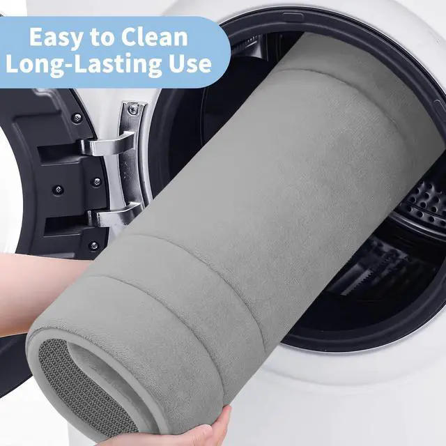 Alt view image 6 of 7 - Super Soft Memory Foam 20" x 32" Bath Mats for Bathroom Floor Shower & Tub, Grey Bathroom Rugs Non Slip Washable, Water Absorbent Bath Rugs, Quick Dry Bath Carpet for Decor