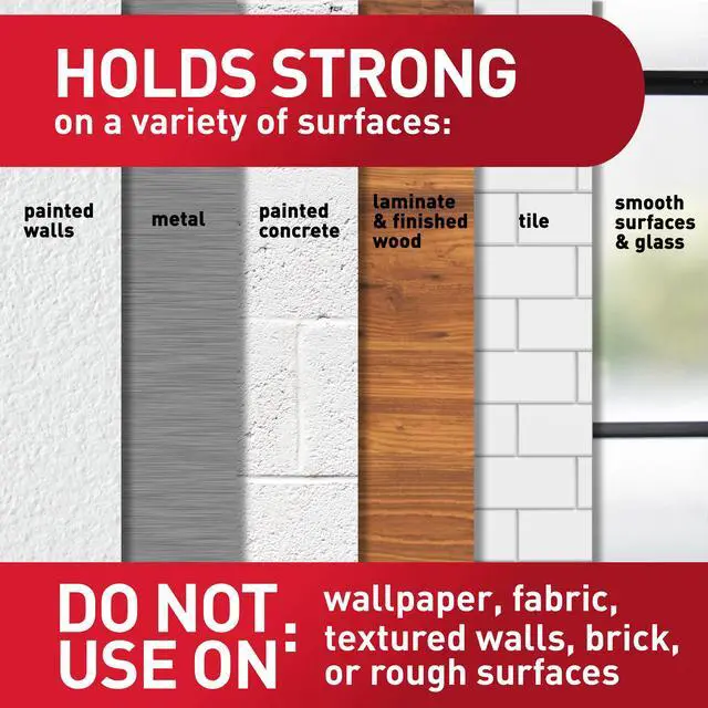 Alt view image 5 of 7 - Clear Indoor Mini Light Clips Value Pack, 45 Clips, 54 Strips, Damage-Free String Light Hangers for Home, Room, Wall, Office, and Dorm Decor, Great for Cable Management, Holds up to 0.3 lb