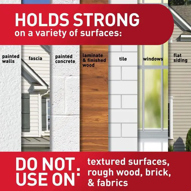 Alt view image 6 of 7 - Outdoor Light Clips, 20 Clear Clips and 24 Command Strips, Damage-Free Hanging Outdoor Light Clips with Weather Resistant Strips, Wall Clip for Hanging Outdoor Lights and Cable Management