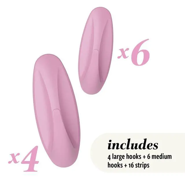 Alt view image 3 of 7 - Mixed Designer Hook Pack, Lilac Lemonade, 10 Hooks, 16 Strips