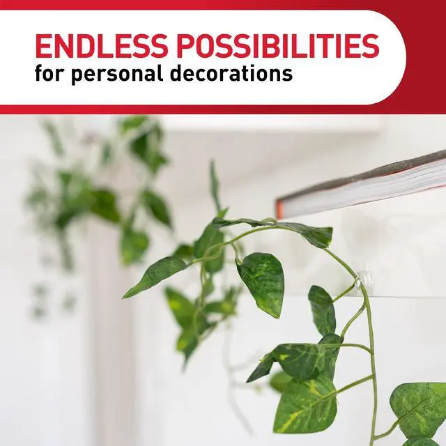 Alt view image 7 of 7 - Clear Indoor Mini Light Clips Value Pack, 45 Clips, 54 Strips, Damage-Free String Light Hangers for Home, Room, Wall, Office, and Dorm Decor, Great for Cable Management, Holds up to 0.3 lb