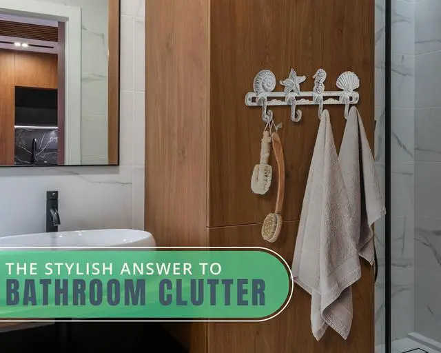 Alt view image 4 of 7 - Vintage Seashell Coat Hook Hanger Rustic Cast Iron Wall Hanger w/4 Decorative Hooks - Includes Screws and Anchors - Beach House Decor - Antique White