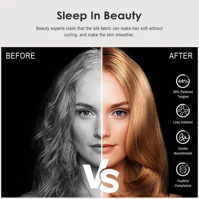 Alt view image 4 of 7 - Pure Mulberry Silk Pillowcases Set of 2, Standard Size with Zipper - Grade-6A 19 Momme, 600 Thread Count Soft Smooth Cooling, Hair and Skin Friendly (Gray, 20x26 Inch)