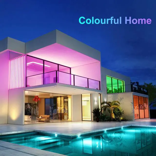 Alt view image 5 of 7 - LED Strip Lights 130ft (2 Rolls of 65.6ft) Ultra Long RGB Color Changing LED Light Strips Kit with 44Keys Remote for Bedroom, Kitchen, Home Decor, Room, Dorm Room, DIY Mode