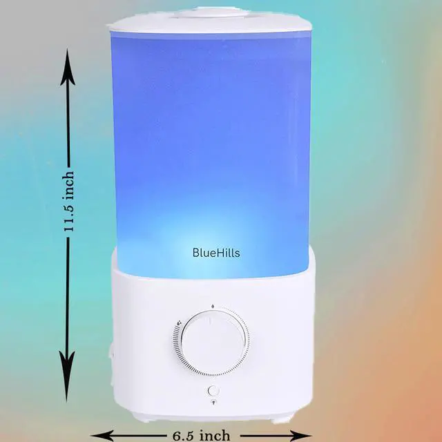 Alt view image 3 of 7 - Premium 2300 ML XL Large Essential Oil Diffuser Humidifier Combo for Large Room Home Huge Coverage Area 2 Liter Extra Big Capacity Huge Diffuser with Décor LED Lights Square White - L001