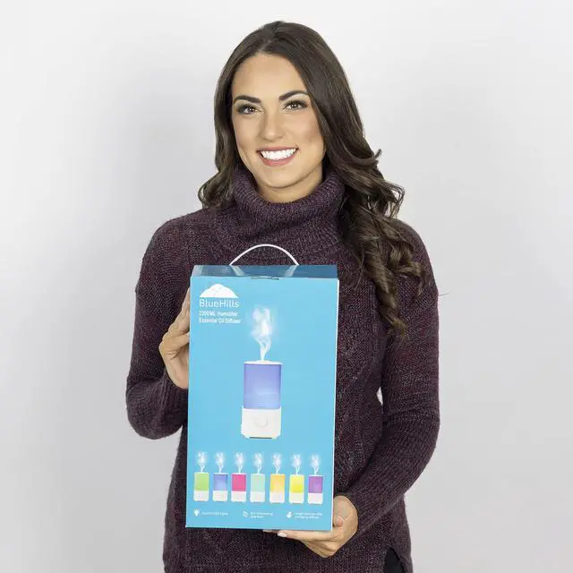 Alt view image 4 of 7 - Premium 2300 ML XL Large Essential Oil Diffuser Humidifier Combo for Large Room Home Huge Coverage Area 2 Liter Extra Big Capacity Huge Diffuser with Décor LED Lights Square White - L001