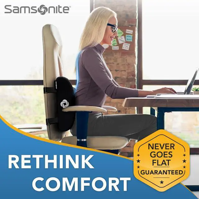 Alt view image 5 of 5 - Memory Foam Lumbar Support Pillow for Office Chair, Gaming Chair, or Automotive Use, Ergonomic Back Cushion, Home Office Essentials for Sitting Comfort and Posture Relief Back Support