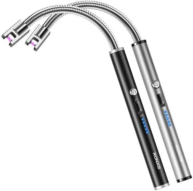 Main image of Electric Candle Lighter, Windproof Rechargeable Long Lighter, 2PCS